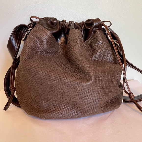 Rough & Tumble Handbags - Rough & Tumble Cocoa Woven Train Mahogany Cinch